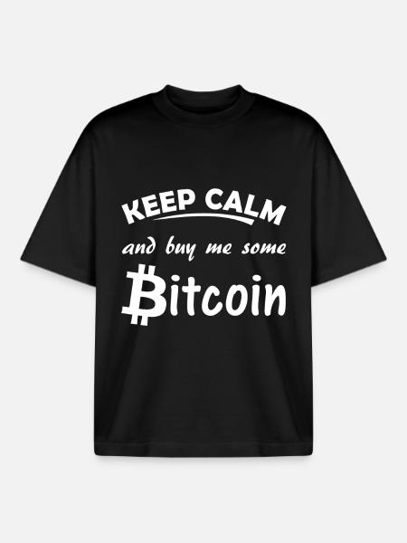 Bitcoin - T-shirt unisexe boxy épais biologique Stanley/Stella - noir
