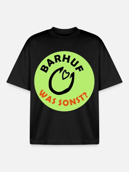 Barefoot Statement Hooves Horse - Boxy Heavyweight Unisex Organic T-Shirt by Stanley/Stella - black