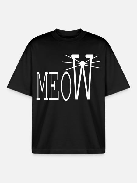 Amis chats - T-shirt unisexe boxy épais biologique Stanley/Stella - noir