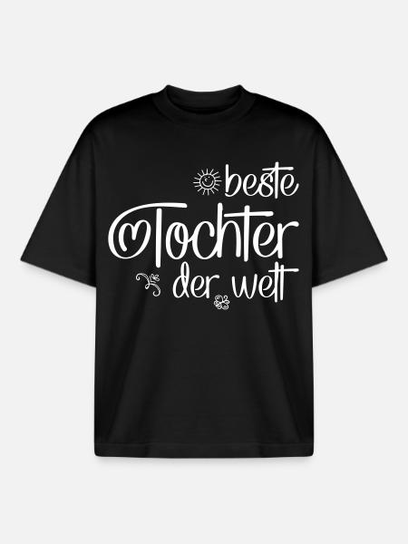 Tochter - Boxy Heavyweight Unisex Organic T-Shirt von Stanley/Stella - Schwarz