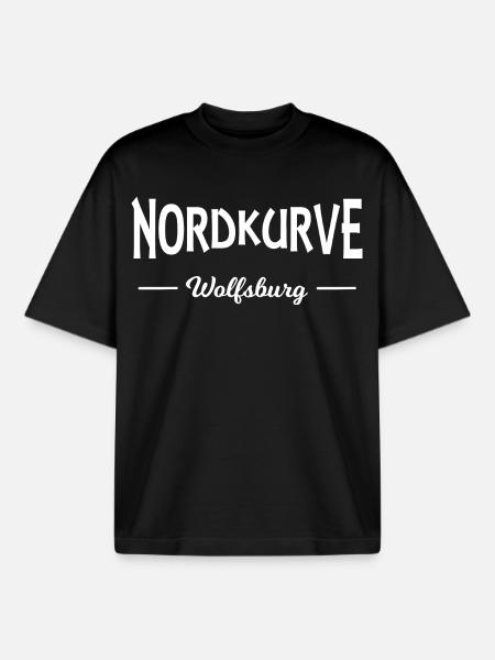 Wolfsburg north curve - Boxy Heavyweight Unisex Organic T-Shirt by Stanley/Stella - black