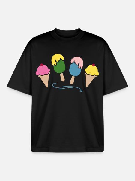 Eis - Boxy Heavyweight Unisex Organic T-Shirt by Stanley/Stella - black