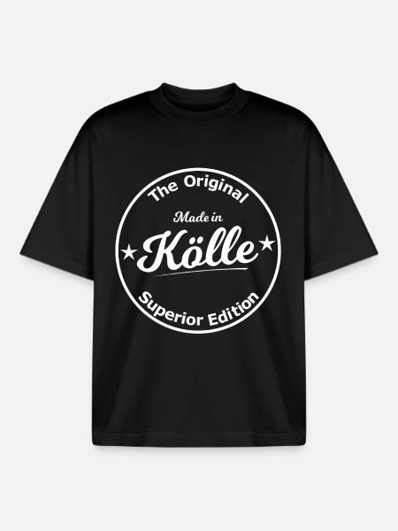 Made in Cologne - Boxy Heavyweight Unisex Organic T-Shirt by Stanley/Stella - black