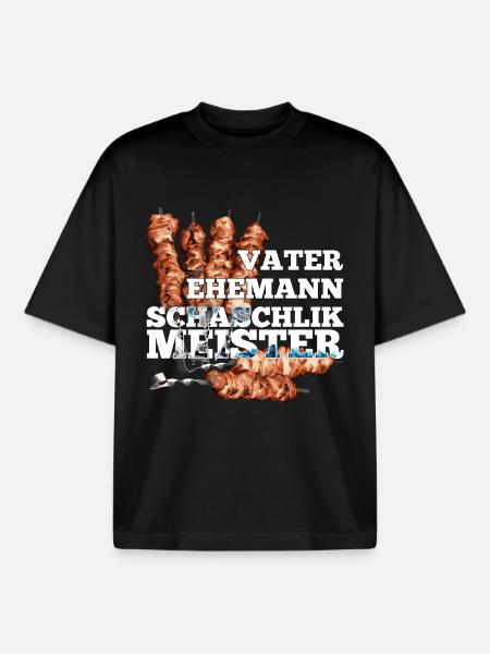 Shashlik Master Gift - Boxy Heavyweight Unisex Organic T-Shirt by Stanley/Stella - black