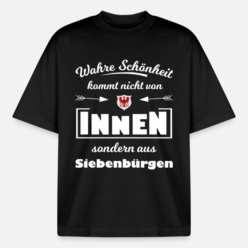 Siebenbürgen - Boxy Heavyweight Unisex Organic T-Shirt von Stanley/Stella - Schwarz