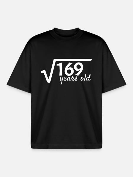 13 ans - 13 ans - T-shirt unisexe boxy épais biologique Stanley/Stella - noir
