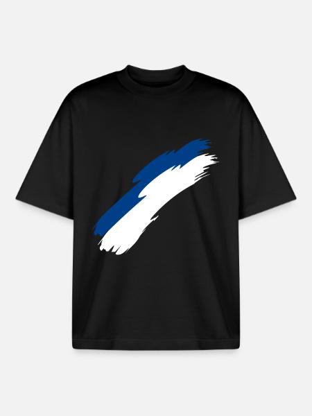 Finland - Boxy Heavyweight Unisex Organic T-Shirt by Stanley/Stella - black