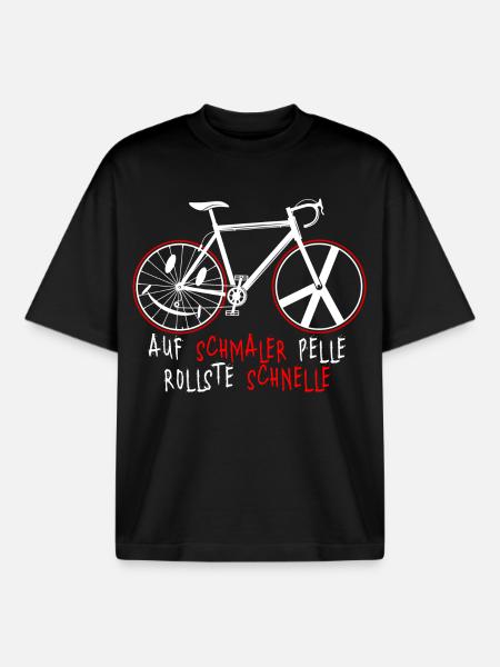 Fahrrad - Boxy Heavyweight Unisex Organic T-Shirt von Stanley/Stella - Schwarz