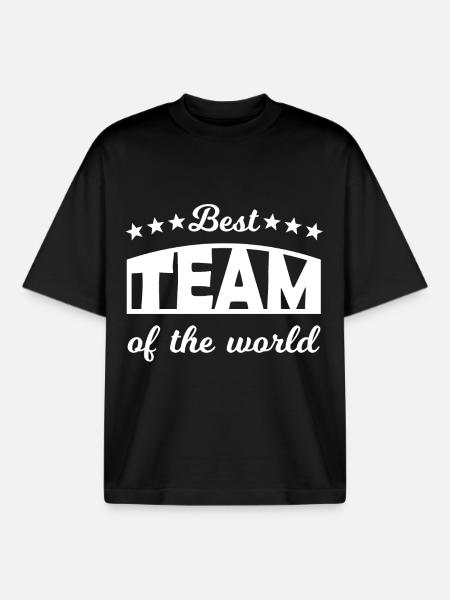 Team - Boxy Heavyweight Unisex Organic T-Shirt von Stanley/Stella - Schwarz