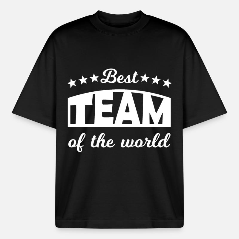 Team - Boxy Heavyweight Unisex Organic T-Shirt von Stanley/Stella - Schwarz