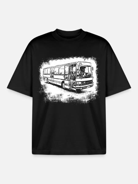 Setra S 213 UL Bus - Boxy Heavyweight Unisex Organic T-Shirt by Stanley/Stella - black