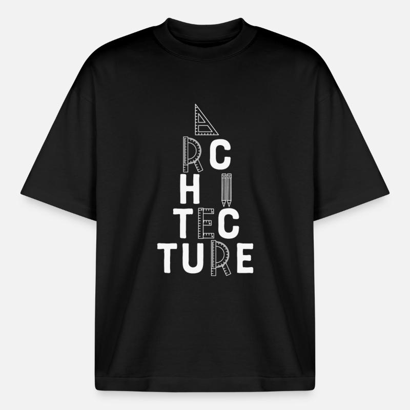 Architecture Architect Student - Boxy Heavyweight Unisex Organic T-Shirt by Stanley/Stella - black