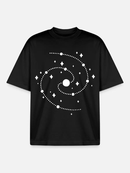 strange galaxy - Boxy Heavyweight Unisex Organic T-Shirt by Stanley/Stella - black