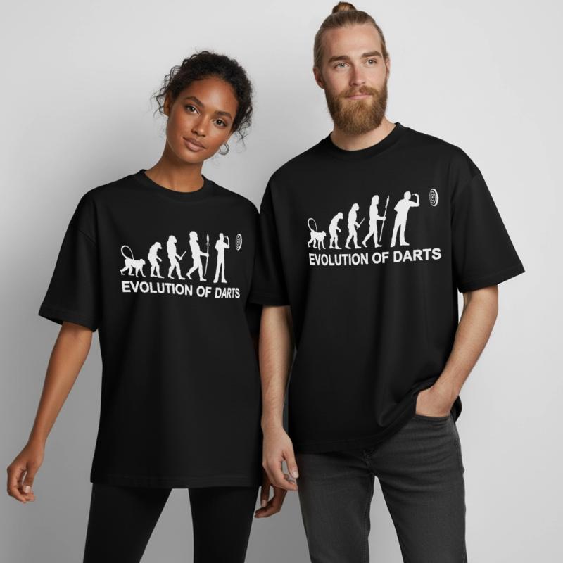Évolution des fléchettes T-shirt unisexe boxy épais biologique Stanley/Stella