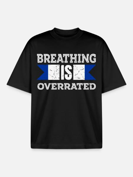 Atmung wird überbewertet - Boxy Heavyweight Unisex Organic T-Shirt von Stanley/Stella - Schwarz