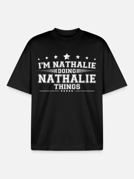 Nathalie - Boxy Heavyweight Unisex Organic T-Shirt by Stanley/Stella - black