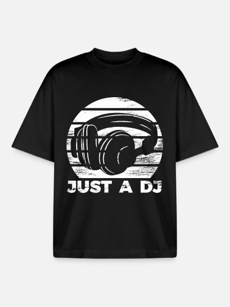 DJ - Boxy Heavyweight Unisex Organic T-Shirt von Stanley/Stella - Schwarz