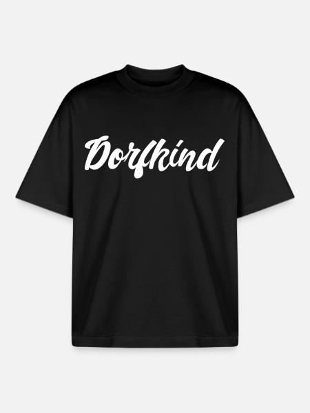 Dorfkind - Boxy Heavyweight Unisex Organic T-Shirt von Stanley/Stella - Schwarz