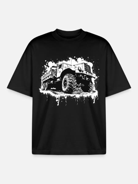 KRAZ LKW - Boxy Heavyweight Unisex Organic T-Shirt von Stanley/Stella - Schwarz