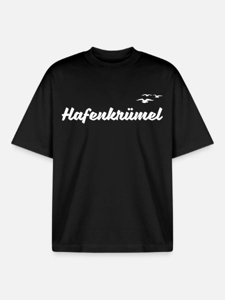 Hafenkrümel - Boxy Heavyweight Unisex Organic T-Shirt von Stanley/Stella - Schwarz