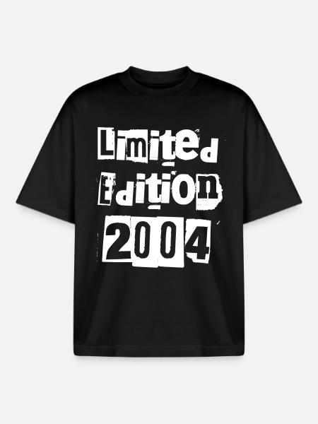 Limited Edition 2004 - Boxy Heavyweight Unisex Organic T-Shirt von Stanley/Stella - Schwarz