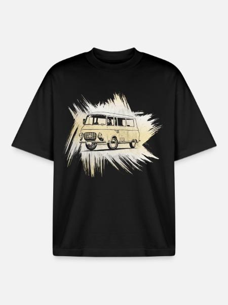 B1000 Grunge Look - Boxy Heavyweight Unisex Organic T-Shirt by Stanley/Stella - black