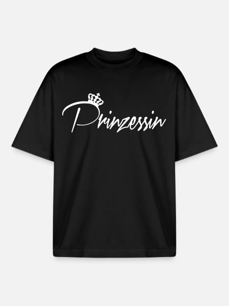 Prinzessin - Boxy Heavyweight Unisex Organic T-Shirt von Stanley/Stella - Schwarz