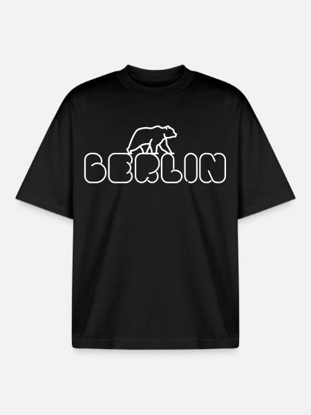 Berlin - Berliner Bär - Boxy Heavyweight Unisex Organic T-Shirt von Stanley/Stella - Schwarz