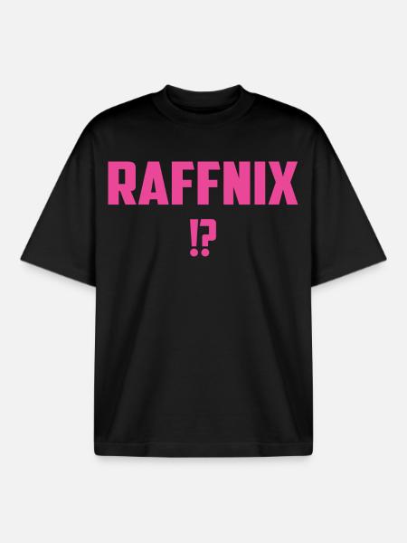 Raffnix - T-shirt unisexe boxy épais biologique Stanley/Stella - noir