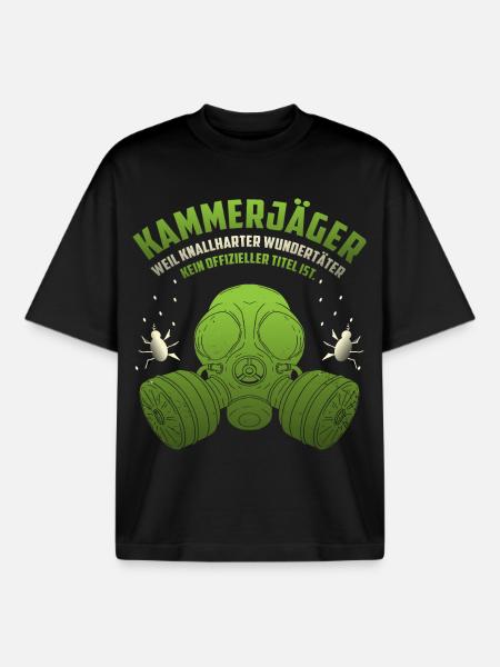 Kammerjäger - Boxy Heavyweight Unisex Organic T-Shirt von Stanley/Stella - Schwarz