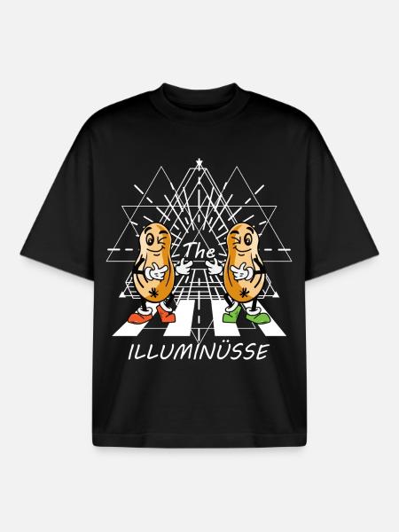 L’Illuminüsse - T-shirt unisexe boxy épais biologique Stanley/Stella - noir