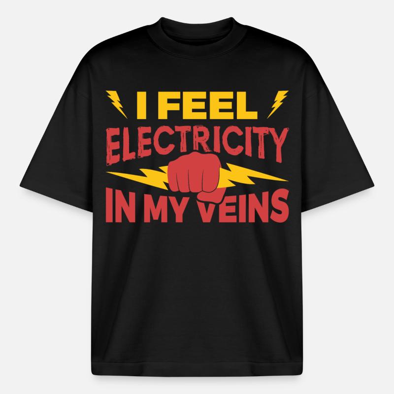 Electrical engineering - Heavyweight Boxy Unisex T-Shirt by Stanley/Stella - black