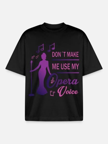 Loud voice - Boxy Heavyweight Unisex Organic T-Shirt by Stanley/Stella - black