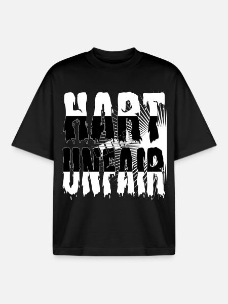 DUR et INJUSTE - T-shirt unisexe boxy épais biologique Stanley/Stella - noir