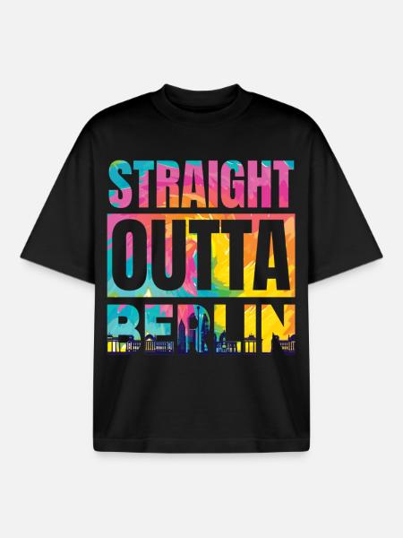 Directly from Berlin - Boxy Heavyweight Unisex Organic T-Shirt by Stanley/Stella - black