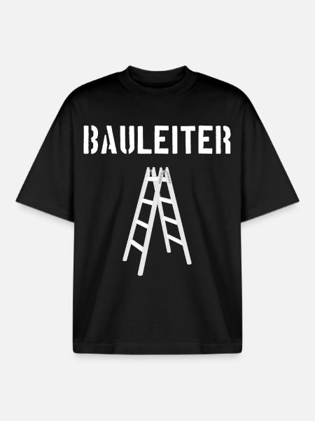 Bauleiter / Bau-Leiter - Boxy Heavyweight Unisex Organic T-Shirt von Stanley/Stella - Schwarz