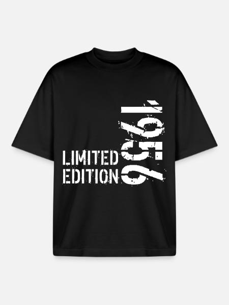 LIMITED EDITION 1956 - Boxy Heavyweight Unisex Organic T-Shirt by Stanley/Stella - black