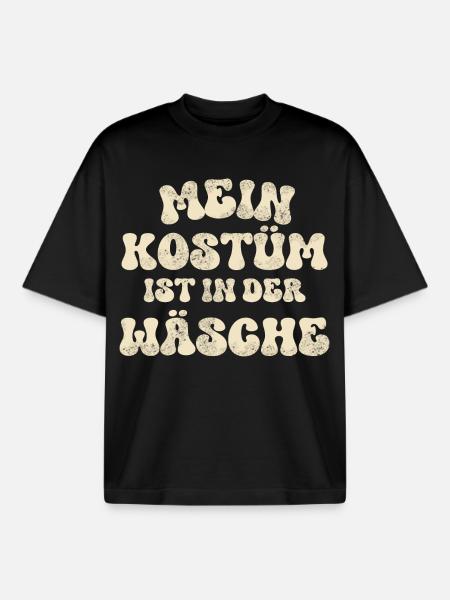 Karneval Fasching - Boxy Heavyweight Unisex Organic T-Shirt von Stanley/Stella - Schwarz