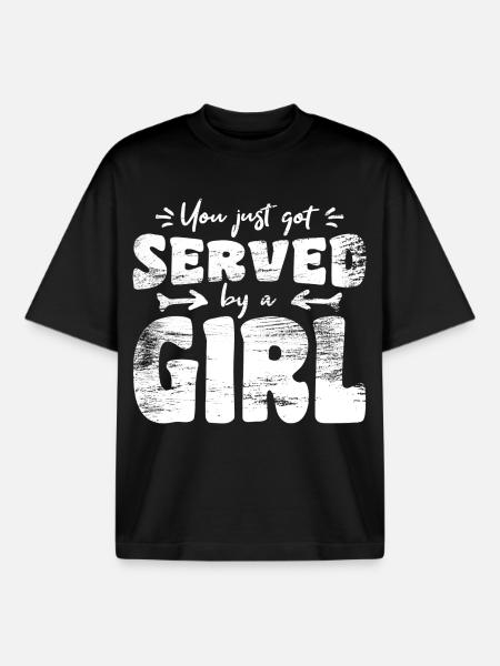 Tennis de table filles - T-shirt unisexe boxy épais biologique Stanley/Stella - noir