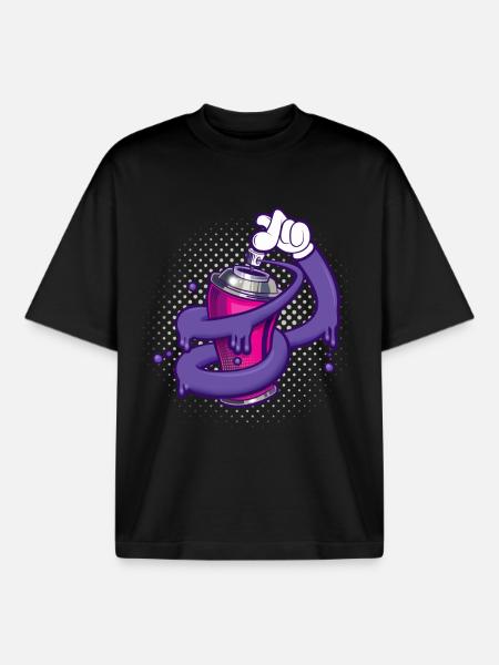 Express myself - T-shirt unisexe boxy épais biologique Stanley/Stella - noir