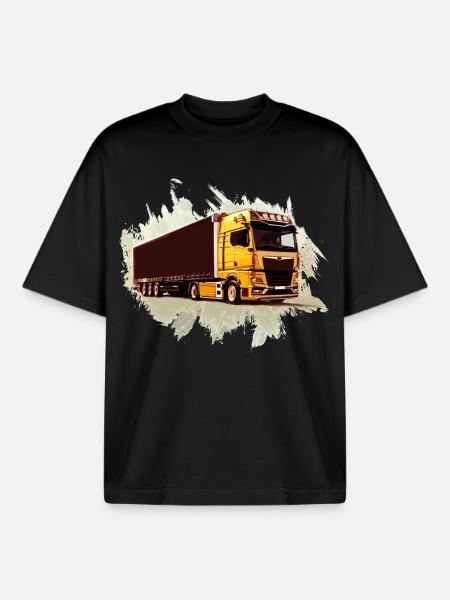 CAMION - T-shirt unisexe boxy épais biologique Stanley/Stella - noir