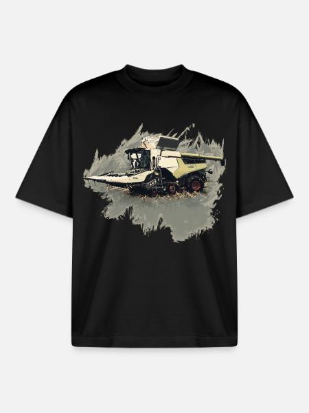 Maispflücker - Boxy Heavyweight Unisex Organic T-Shirt von Stanley/Stella - Schwarz