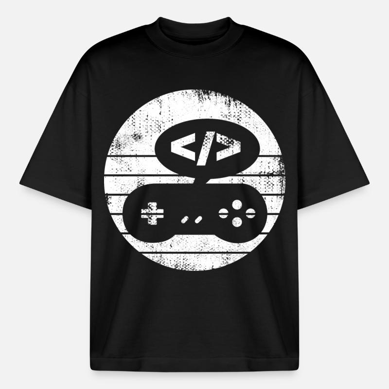 Game Developer - Boxy Heavyweight Unisex Organic T-Shirt by Stanley/Stella - black
