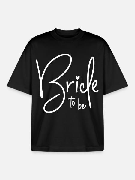 Future mariée - T-shirt unisexe boxy épais biologique Stanley/Stella - noir