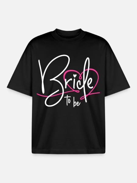 Bride to Be - Boxy Heavyweight Unisex Organic T-Shirt by Stanley/Stella - black