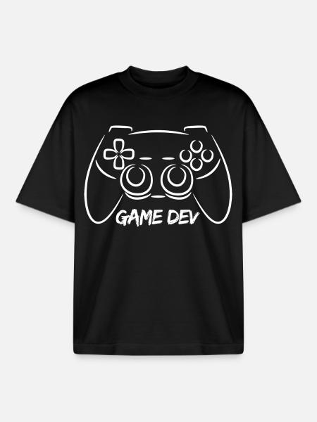 Game Developer - Boxy Heavyweight Unisex Organic T-Shirt by Stanley/Stella - black
