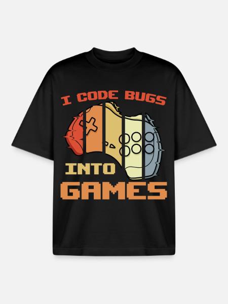 Game programmer joke - Boxy Heavyweight Unisex Organic T-Shirt by Stanley/Stella - black