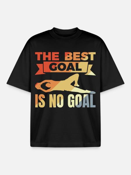 Goalkeeper Saying - Boxy Heavyweight Unisex Organic T-Shirt by Stanley/Stella - black