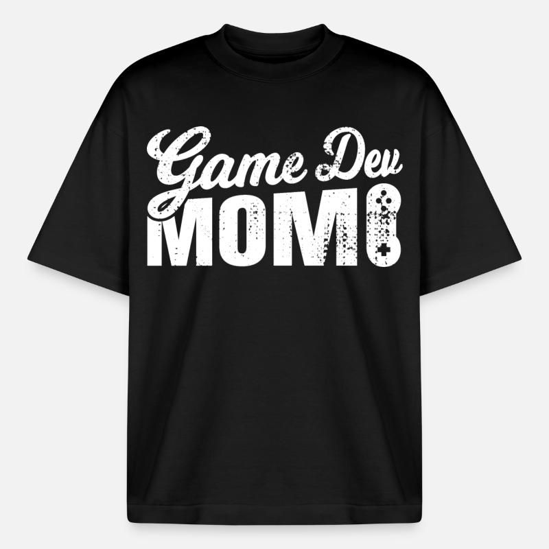 Game Dev Mom - Boxy Heavyweight Unisex Organic T-Shirt von Stanley/Stella - Schwarz