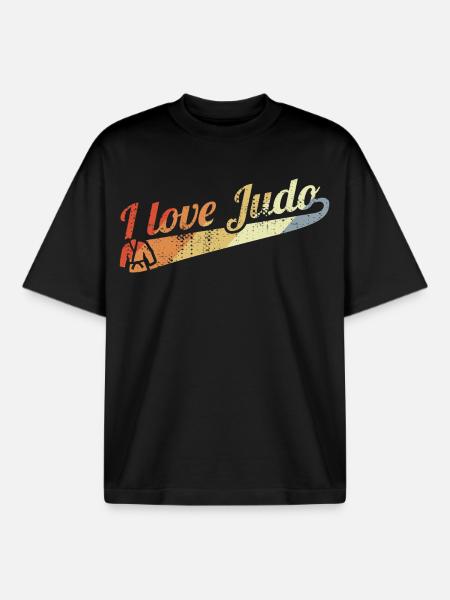 Judo Kämpfer - Boxy Heavyweight Unisex Organic T-Shirt von Stanley/Stella - Schwarz
